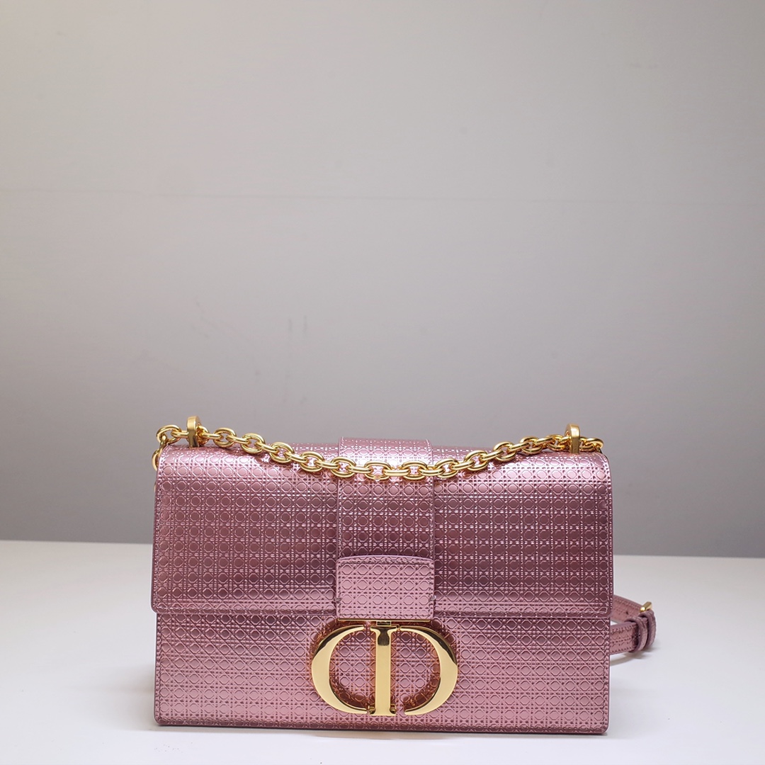 30 Montaigne Chain Bag Pink Purple Calfskin